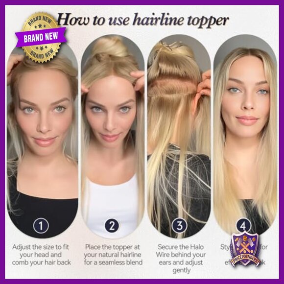 Real Human Hair Topper 12\